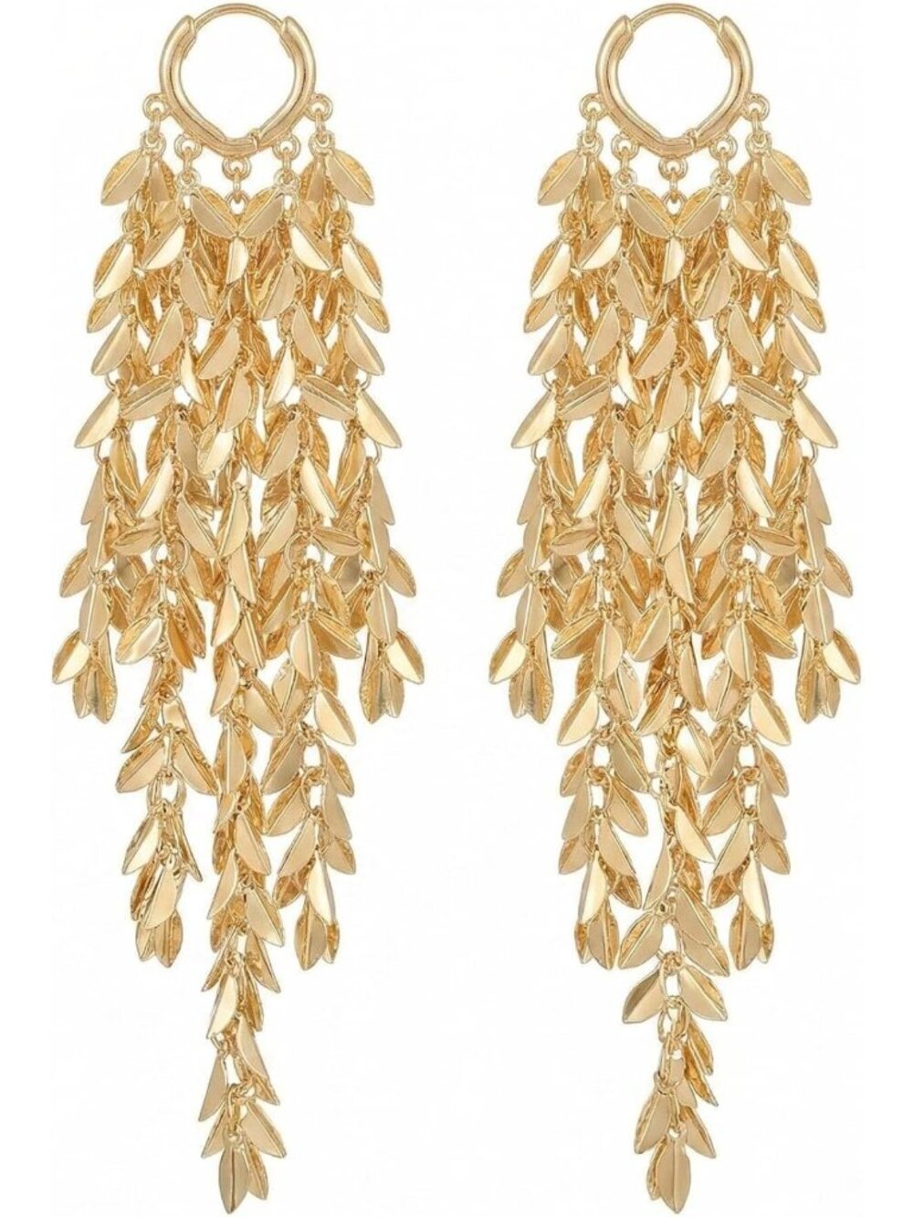Trendy Hoop & Drop Dangle Earrings Set - Chunky Minimalist Boho Jewelry for